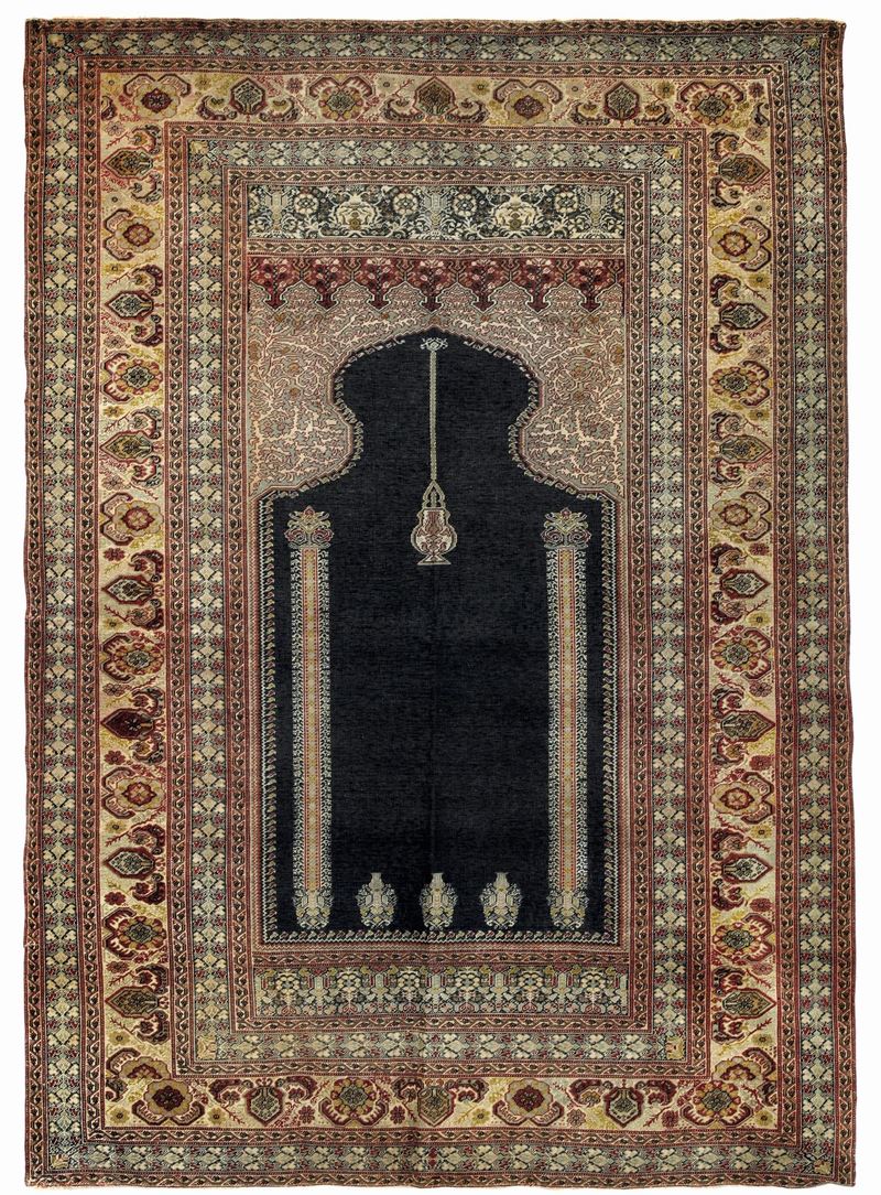 Preghiera Ghiordes, Anatolia fine XIX secolo  - Auction Antique carpets - Cambi Casa d'Aste