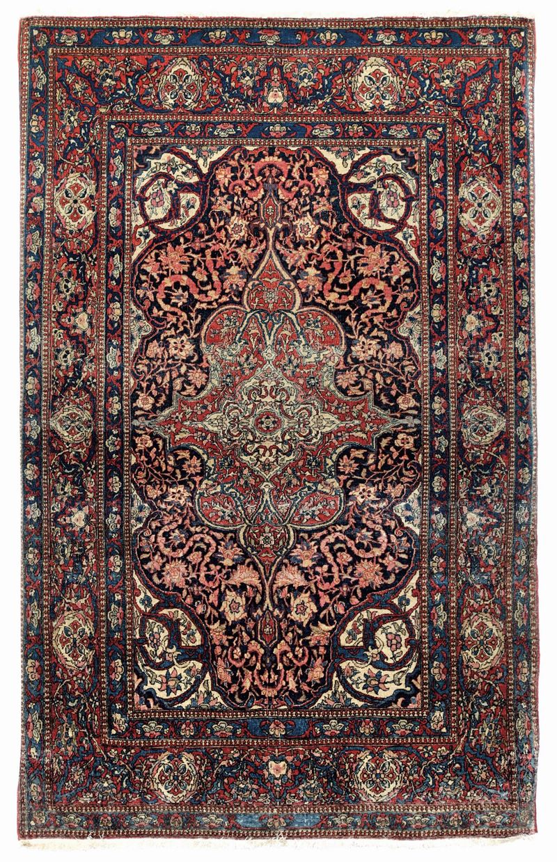 Tappeto Isfhan, Persia fine XIX secolo  - Asta Tappeti Antichi - Cambi Casa d'Aste