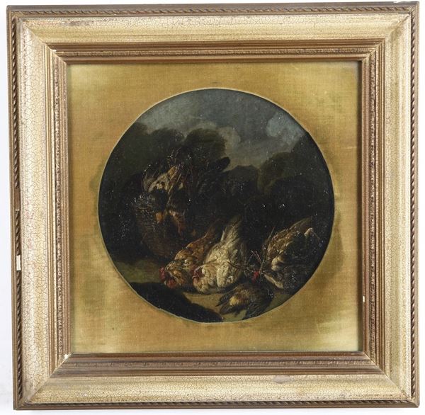 Scuola del XVIII secolo Nature morte con cacciagione