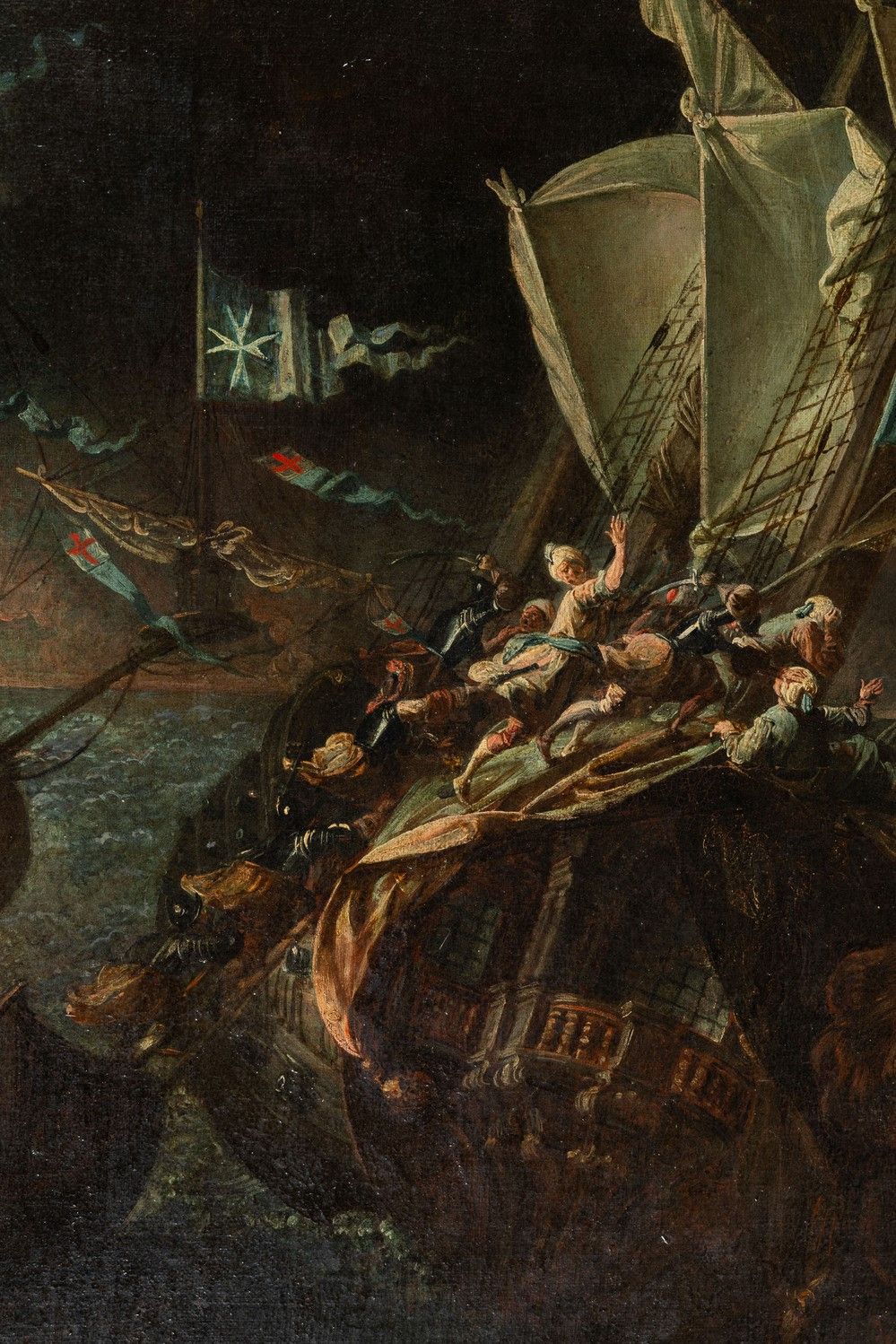 Giovanni Domenico Lombardi dello L’omino - Battaglie Navali tra Turchi e Cavalieri di Malta