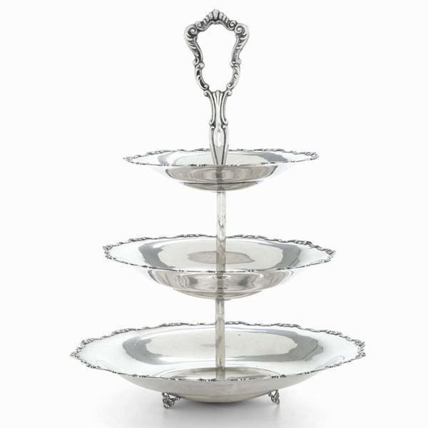 Alzata. Argenteria italiana del XX secolo. Argentiere Brandimarte, Firenze