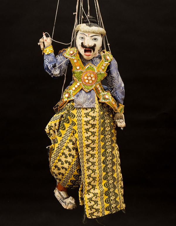 Marionetta birmana in legno e stoffa, Birmania, XX secolo