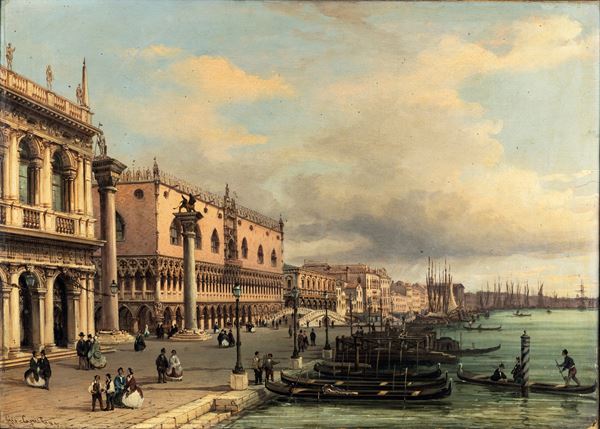 Veduta di riva degli Schiavoni a Venezia