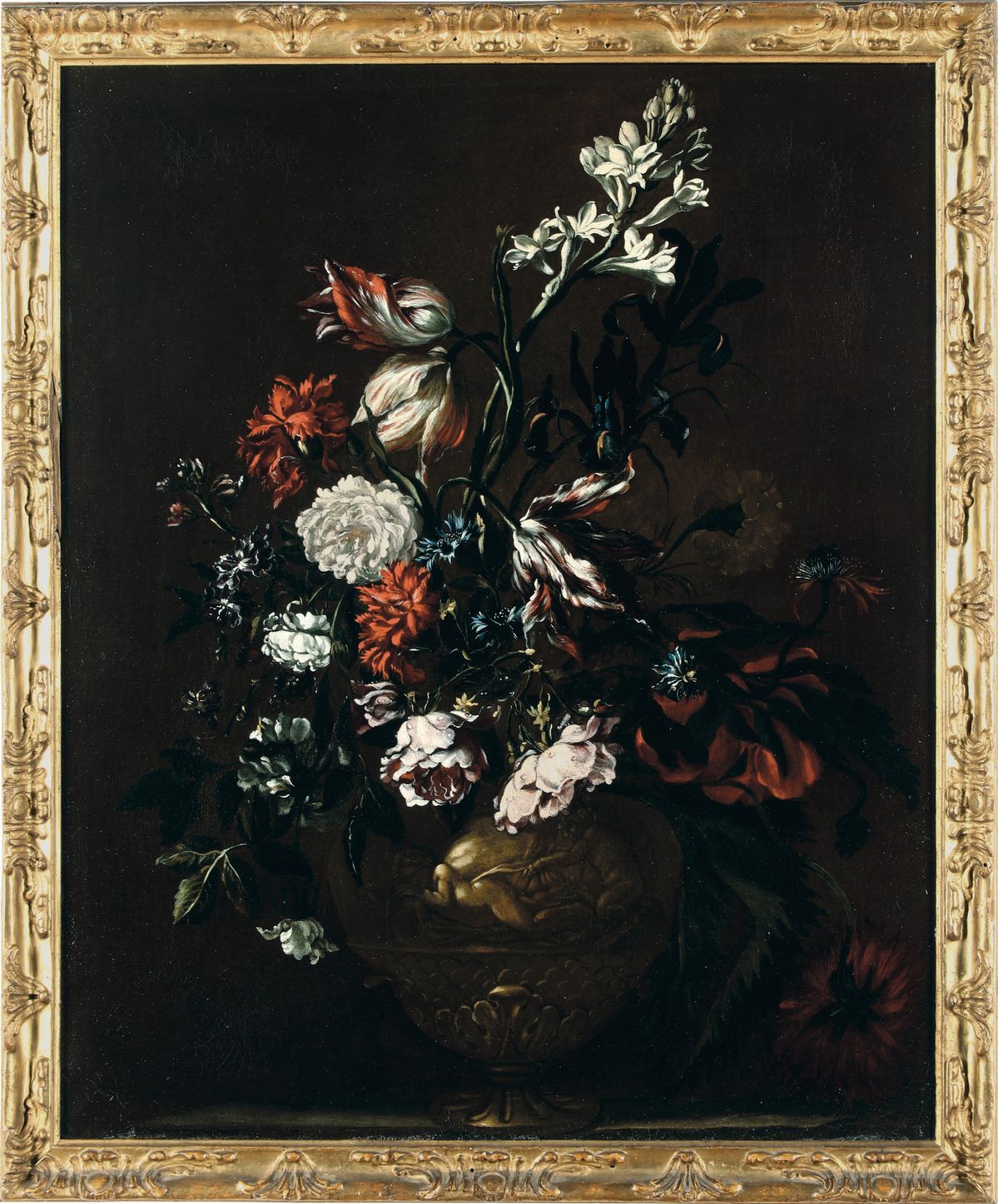 Mario Nuzzi Detto Mario dei Fiori - Nature Morte con Vasi di Fiori