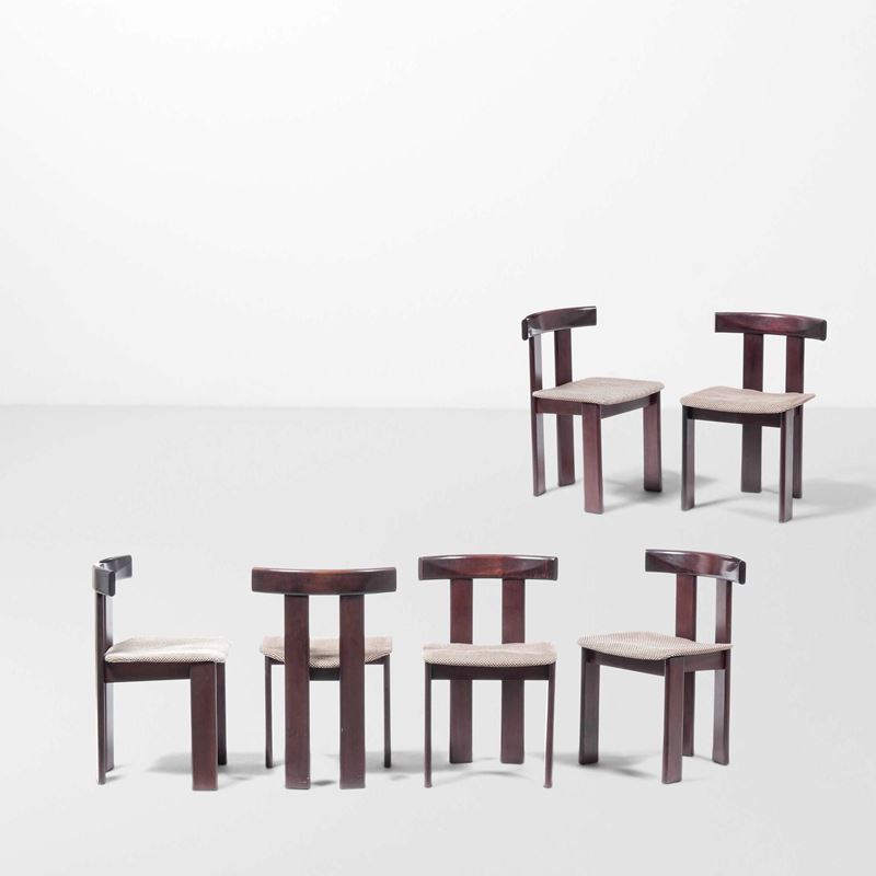 Luigi Vaghi : Sei sedie  - Asta Design Lab - Cambi Casa d'Aste