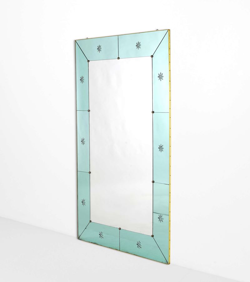 Cristal Art : Grande specchiera a parete  - Asta Design Lab - Cambi Casa d'Aste
