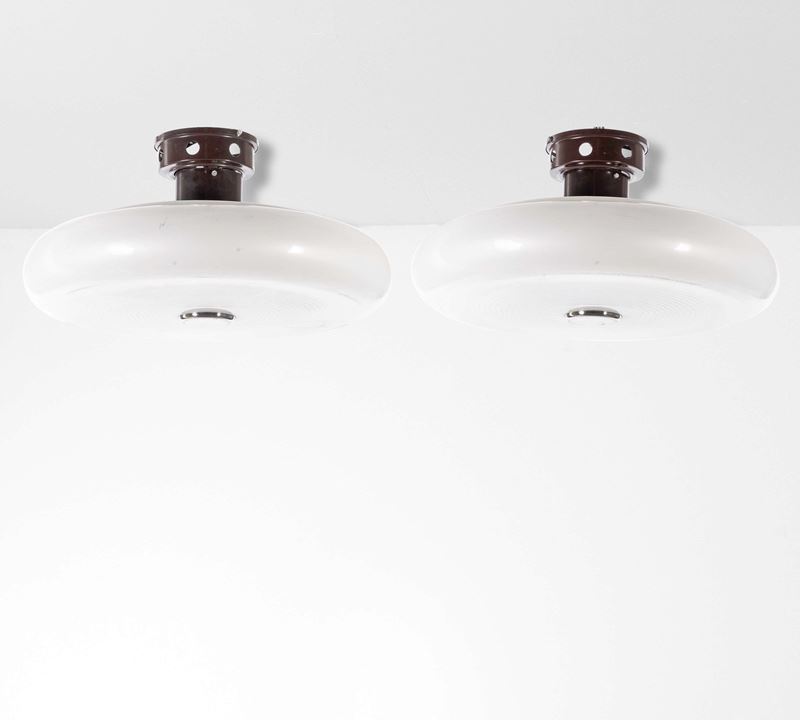 Stilux : Due lampade a plafone  - Auction Design Lab - Cambi Casa d'Aste