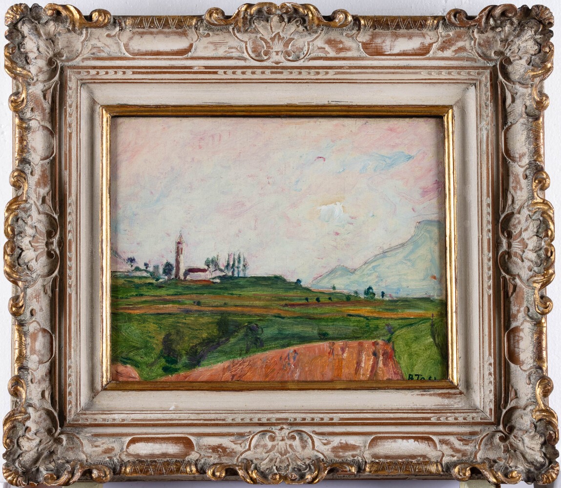 Arturo Tosi - Paesaggio con Piccola Chiesa