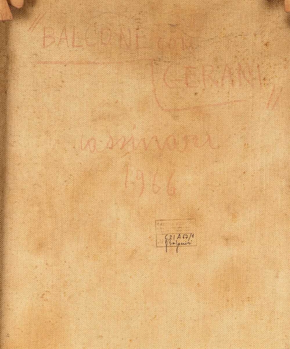 Bruno Cassinari - Balcone con Gerani