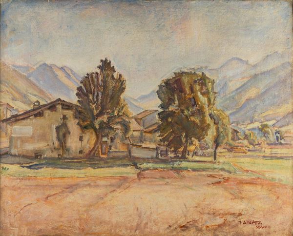 Francesco Arata Paesaggio con alberi