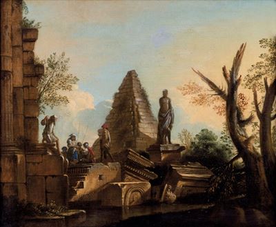 Capriccio con Rovine Classiche e Figure