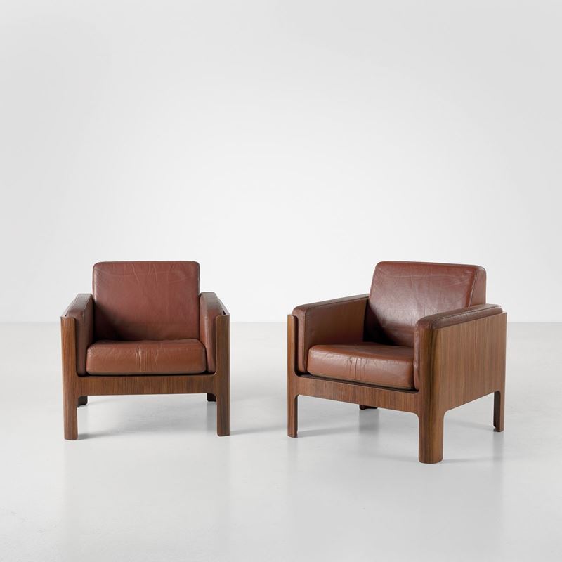 Isamu Kenmochi : Due poltrone.  - Asta Fine Design - Cambi Casa d'Aste