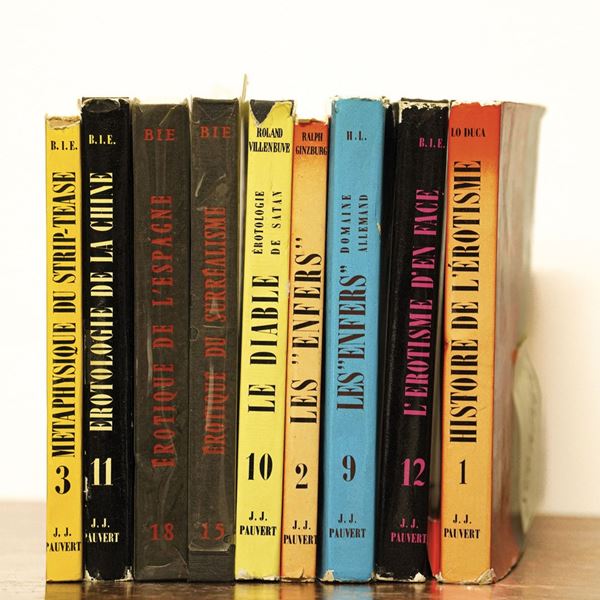 Libri erotici e galanti Raccolta di 34 libri di argomento licenzioso in edizione del sec XX.