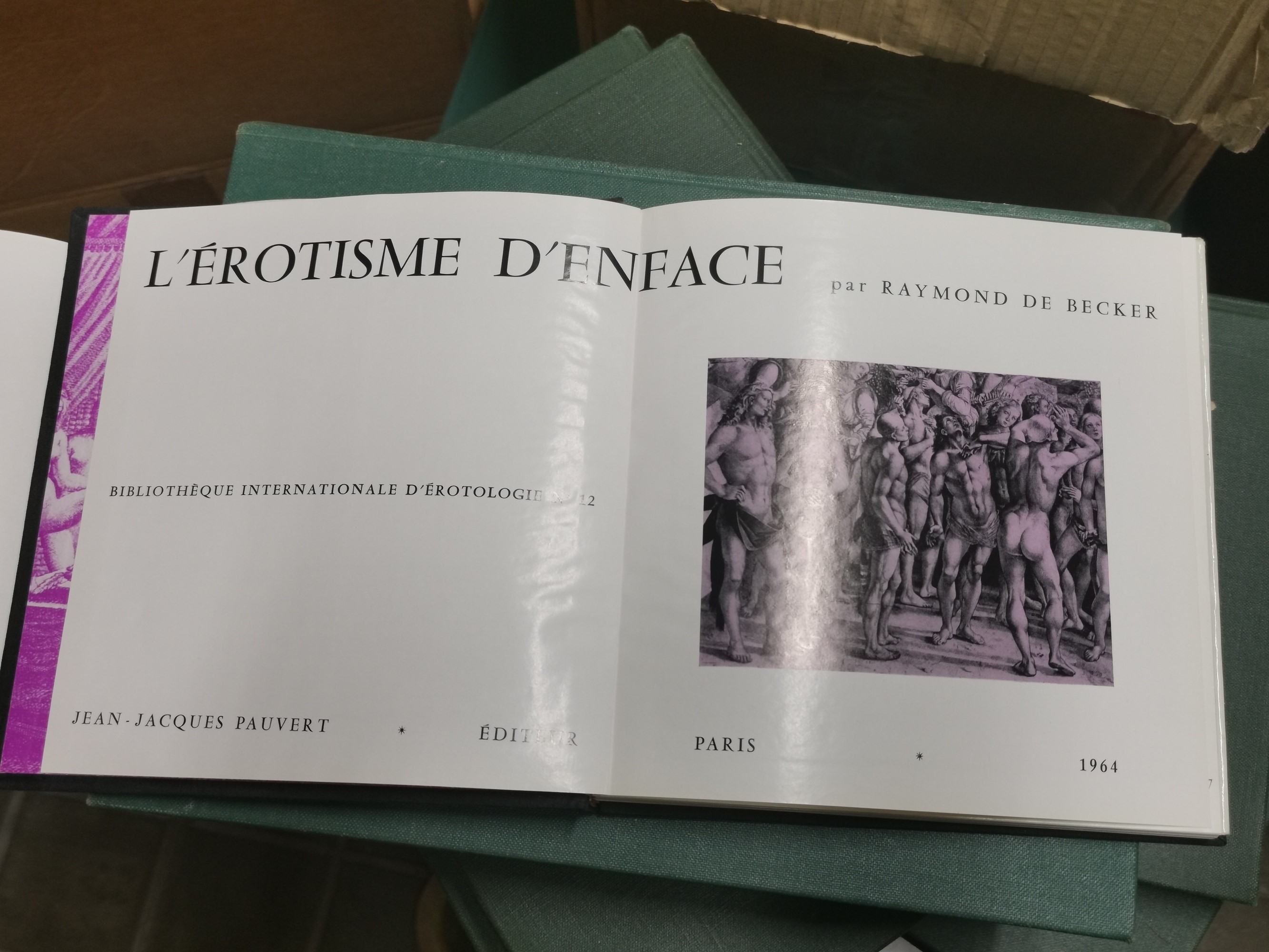 Libri Erotici e Galanti Raccolta di 34 Libri di Argomento Licenzioso in Edizione del Sec XX.