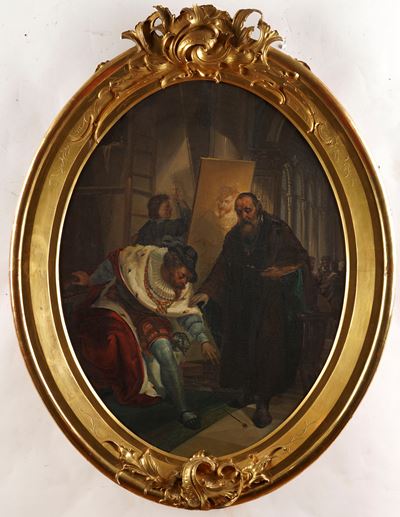 Anonimo del XIX Secolo nello Studio del Pittore