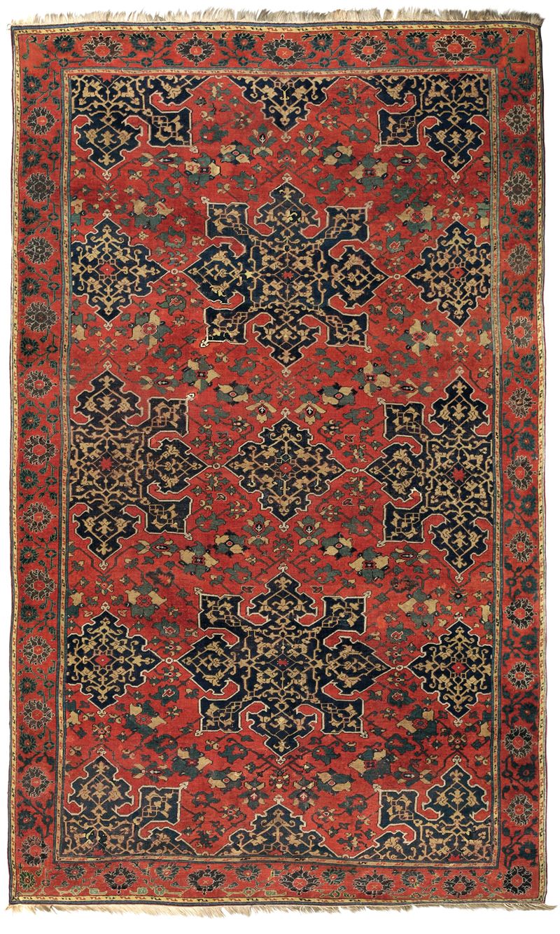 Ushak a stelle, Anatolia inizio XVIII secolo  - Auction Antique carpets - Cambi Casa d'Aste