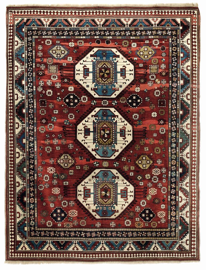 Tappeto Kazak, Caucaso inizio XX secolo  - Asta Tappeti Antichi - Cambi Casa d'Aste