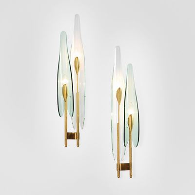 Due Lampade a Parete Dahlia Mod. 1461