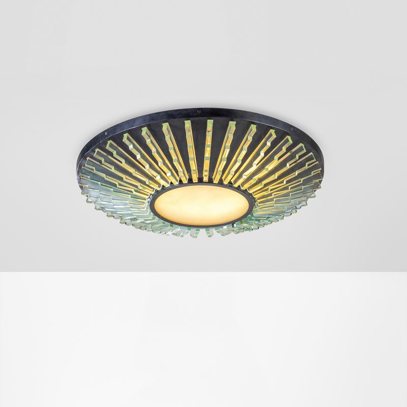 Max Ingrand : Grande lampada a plafone mod. 2077  - Asta Fine Design - Cambi Casa d'Aste