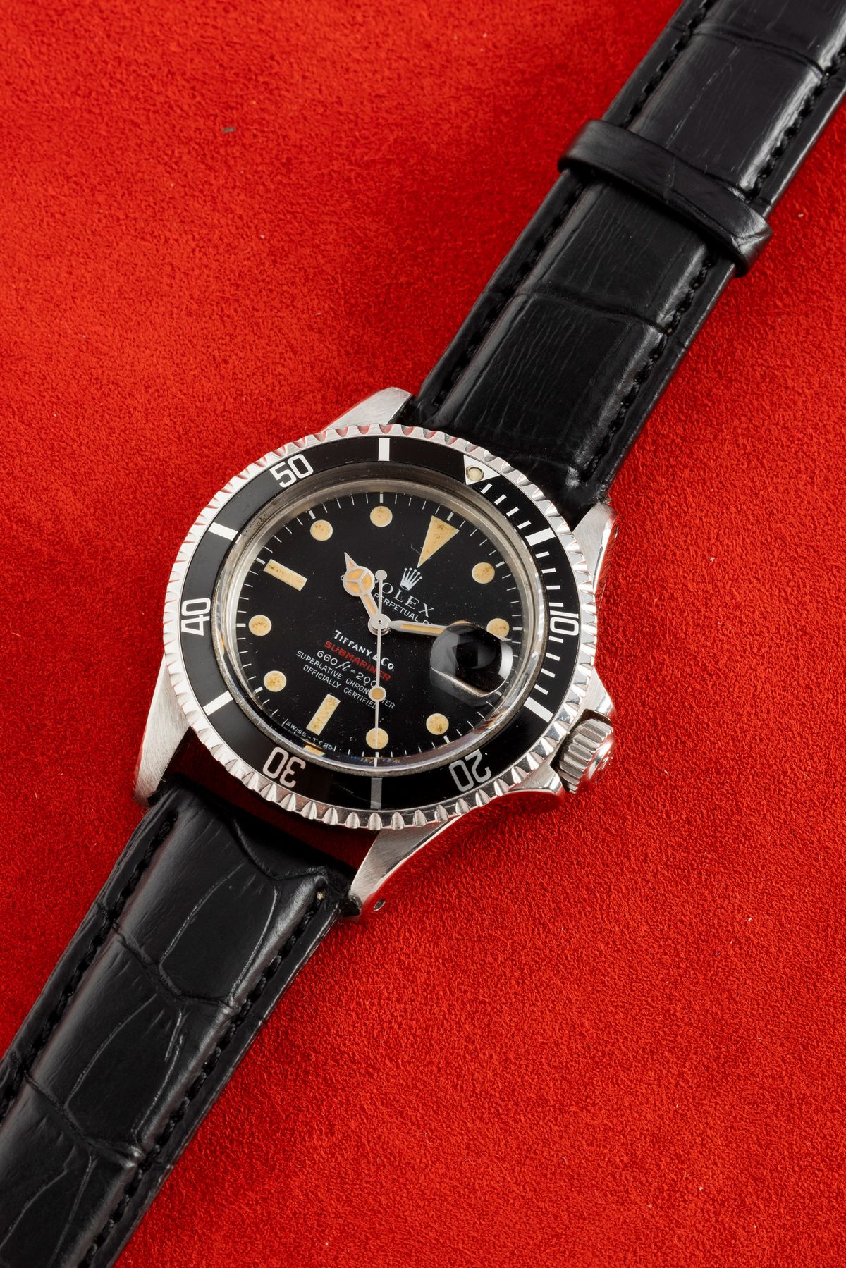 Rolex - Submariner Ref 1680 Personalizzato per "tiffany", Quadrante Nero Opaco con Pallettoni al ...