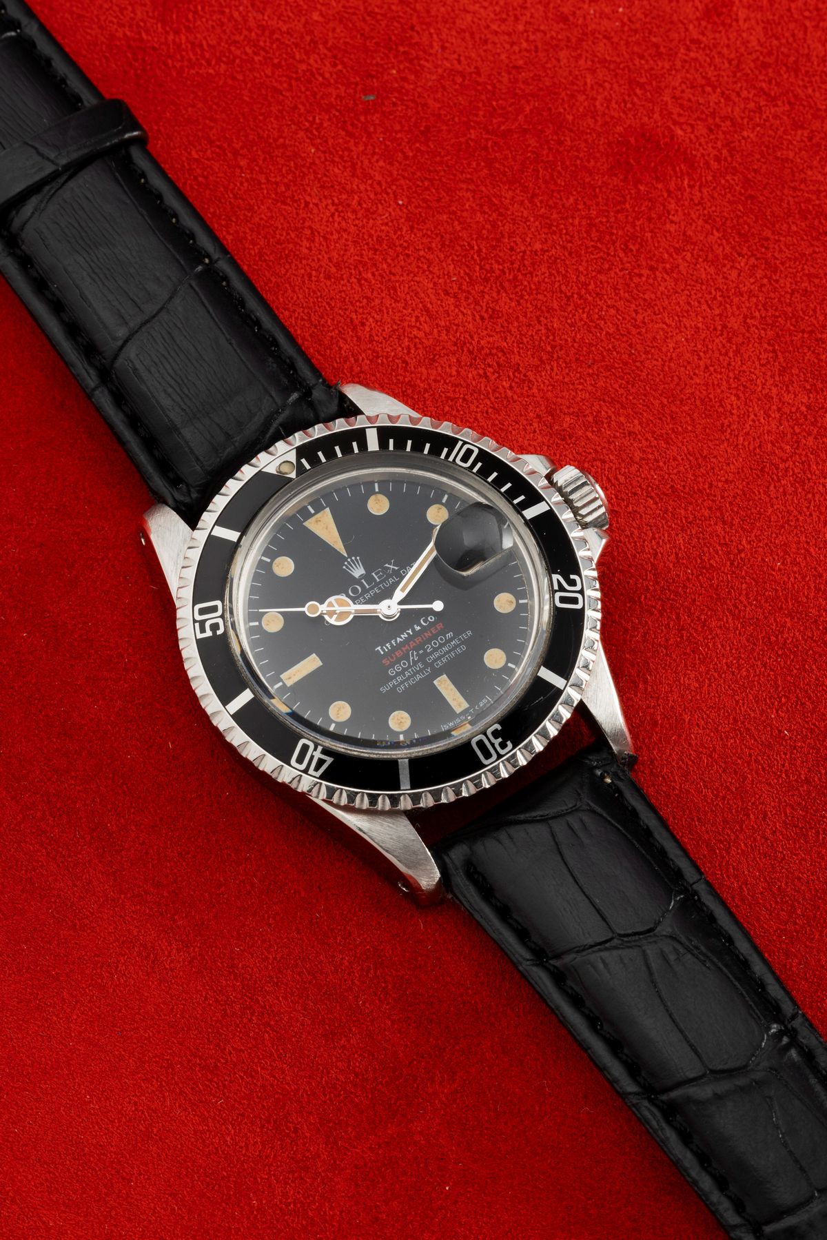 Rolex - Submariner Ref 1680 Personalizzato per "tiffany", Quadrante Nero Opaco con Pallettoni al ...