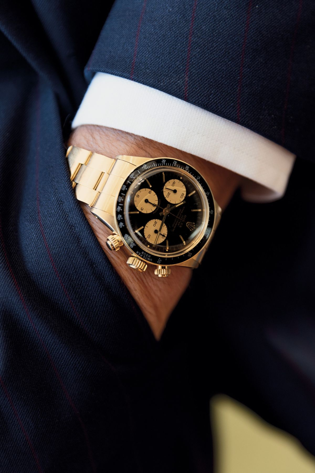 Rolex - Eccezionale Cosmograph Daytona Ref 6263 in Oro Giallo 18k, Quadrante Nero Contatori Champ...