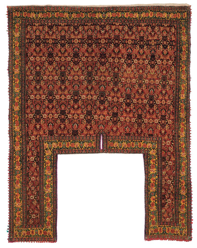 Coperta da cavallo Senneh, Persia seconda metà XIX secolo  - Auction Antique carpets - Cambi Casa d'Aste