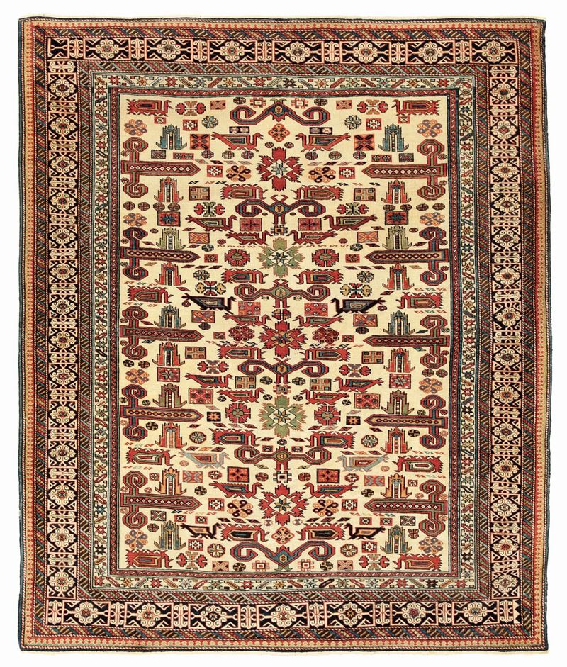 Tappeto Péerepedil, Caucaso fine XIX secolo  - Asta Tappeti Antichi - Cambi Casa d'Aste