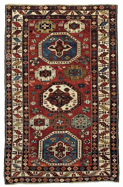 Tappeto Shirvan Baku, Caucaso Fine XIX Secolo