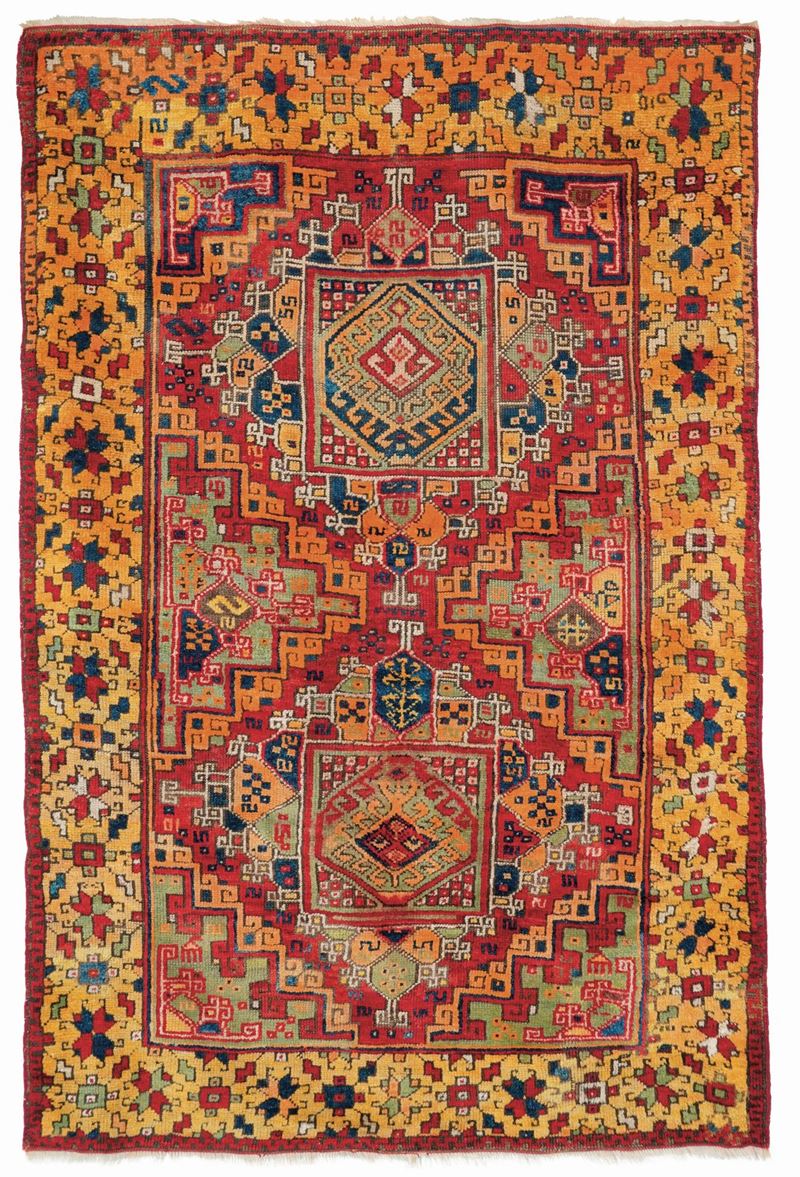 Tappeto Konya, Anatolia fine XIX secolo  - Auction Antique carpets - Cambi Casa d'Aste