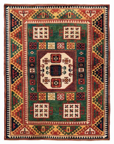Tappeto Kazak Karachop, Caucaso Secomnda Metà XIX Secolo