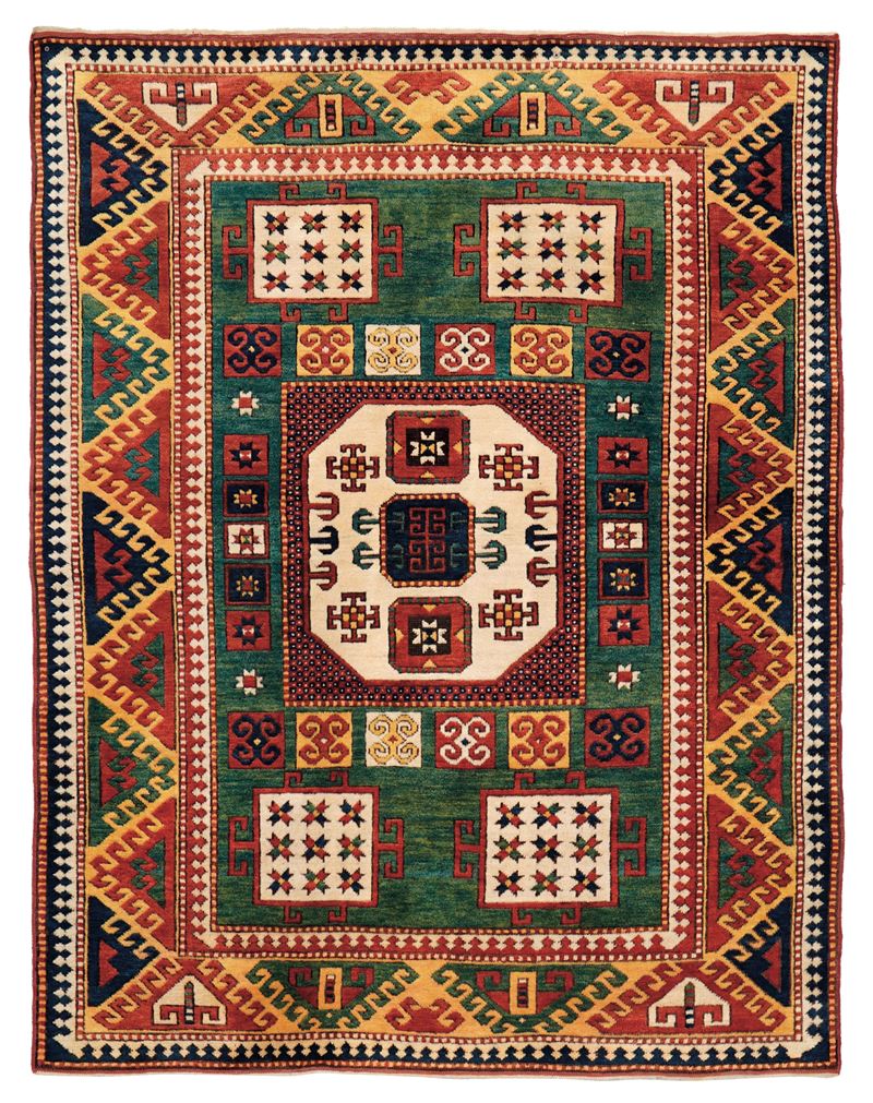 Tappeto Kazak Karachop, Caucaso secomnda metà XIX secolo  - Asta Tappeti Antichi - Cambi Casa d'Aste
