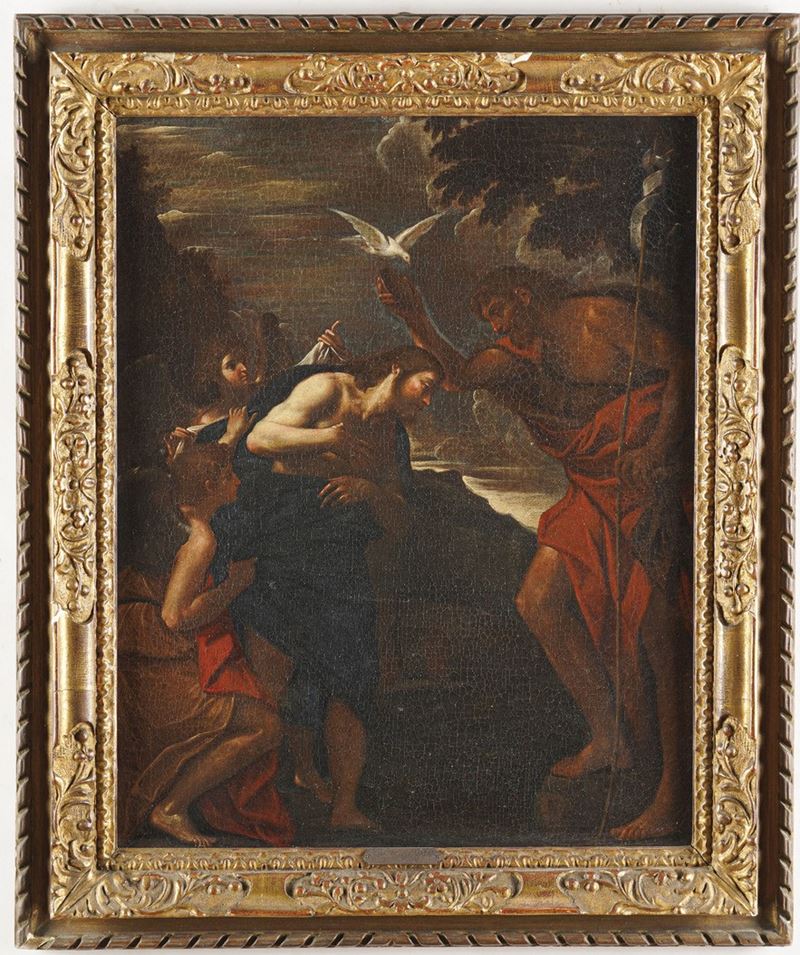 Francesco Albani : Battesimo di Cristo  - olio su tela - Auction Old Masters - Cambi Casa d'Aste