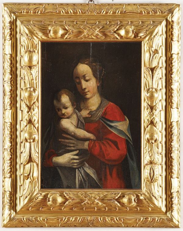 Scuola del XVII secolo Madonna con il Bambino