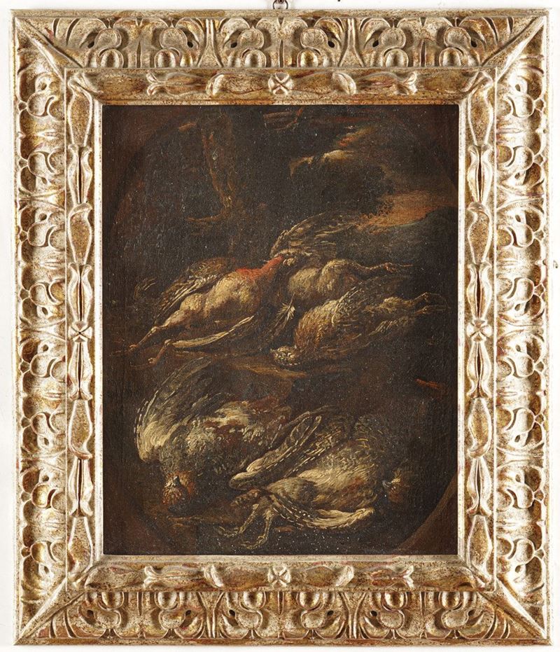 Felice Boselli : Natura morta con cacciagione  - olio su tela - Auction Old Masters - Cambi Casa d'Aste