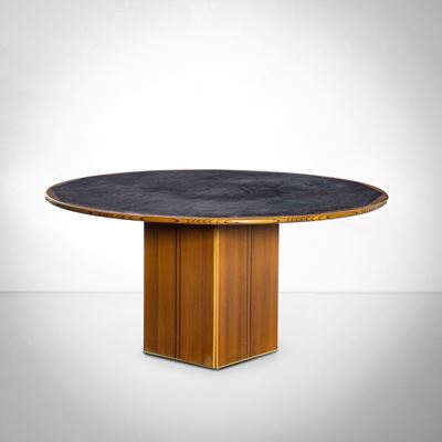 Tavolo della serie Artona, legno e laminato, cm 145x70