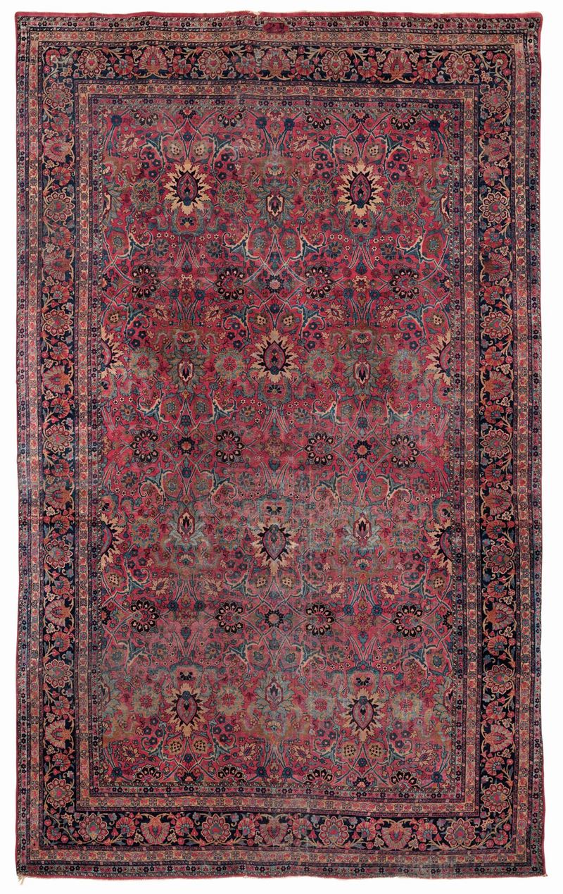 Tappeto Kashan Persia, fine XIX inizio XX secolo  - Auction Antique carpets - Cambi Casa d'Aste