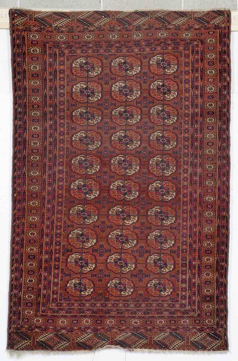 Tappeto est Turkestan, fine XIX inizio XX secolo  - Auction Carpets - Cambi Casa d'Aste