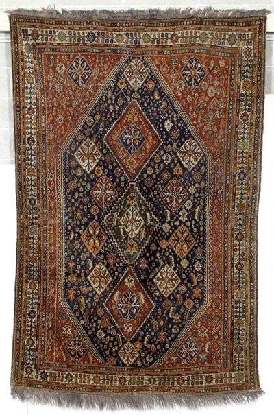 Tappeto Kamseh, Sud Persia Inizio XX Secolo