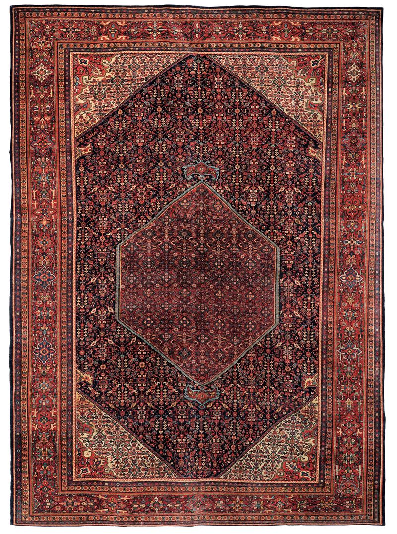 Tappeto Ferahan, Persia fine XIX inizio XX secolo  - Asta Tappeti Antichi - Cambi Casa d'Aste