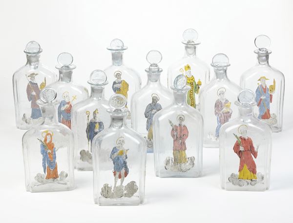 Dodici bottiglie per la manna. Probabilmente Italia, XIX o XX secolo.