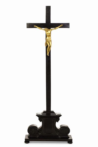 Crocifisso da Meditazione. Arte Rinascimentale Roma o Firenze XVI Secolo