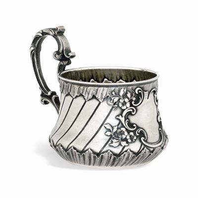 Tazza. Russia Inizi XX Secolo. Marchio Dell'argentiere