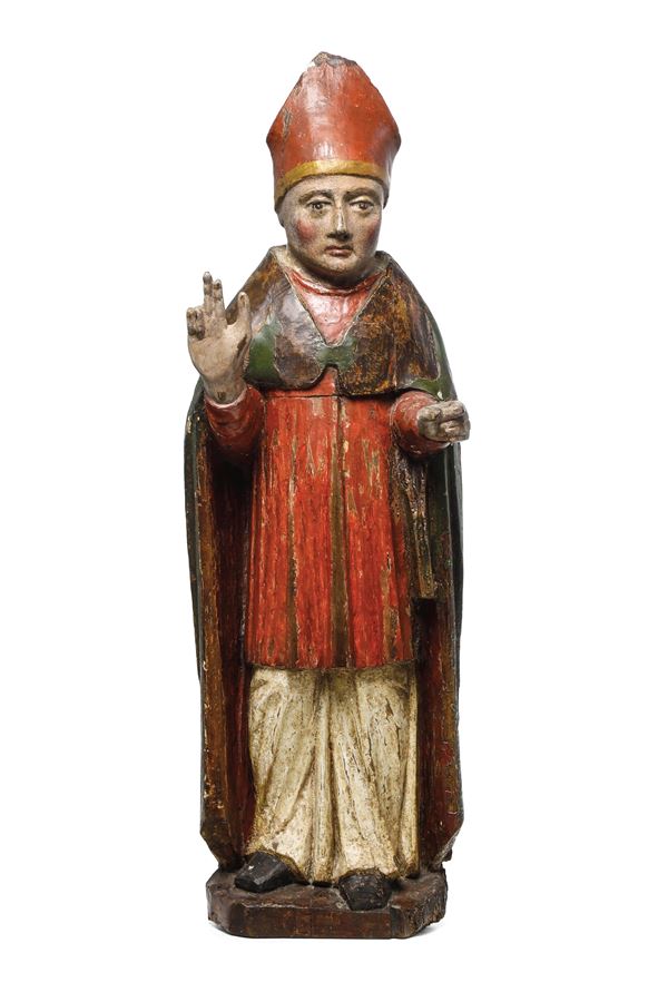 Santo Vescovo (San Gennaro?). Scultura dell’Italia centro meridionale XVI secolo