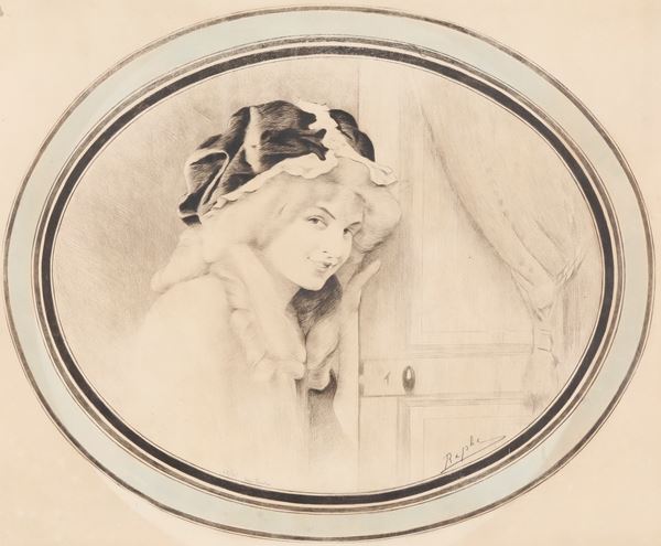 Firmato Raphe Figura femminile