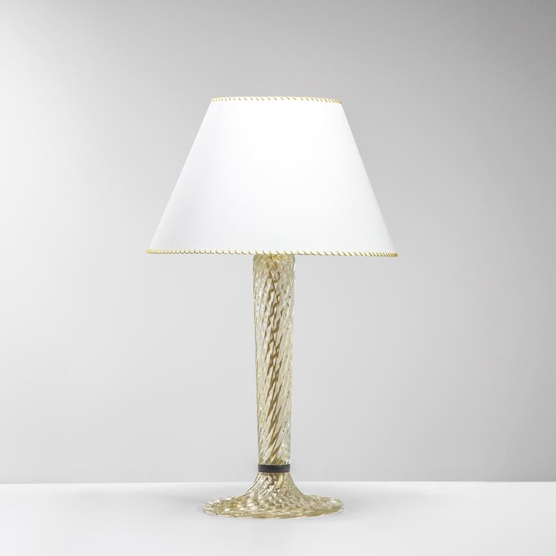 Paolo Venini : Lampada da tavolo mod. 307.  - Auction Fine Design - Cambi Casa d'Aste