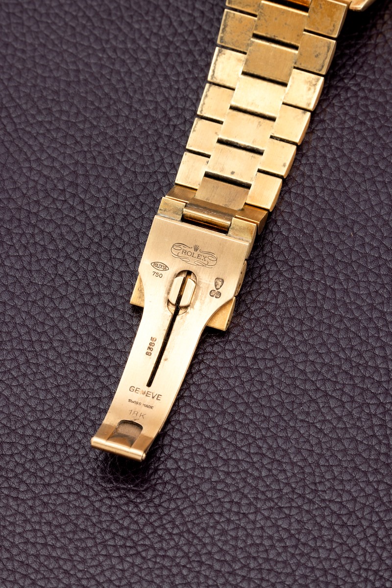 Rolex - Raro e Prezioso Daydate Ref 18338 in Oro Giallo 18k con Diamanti Incastonati sulle Anse, ...