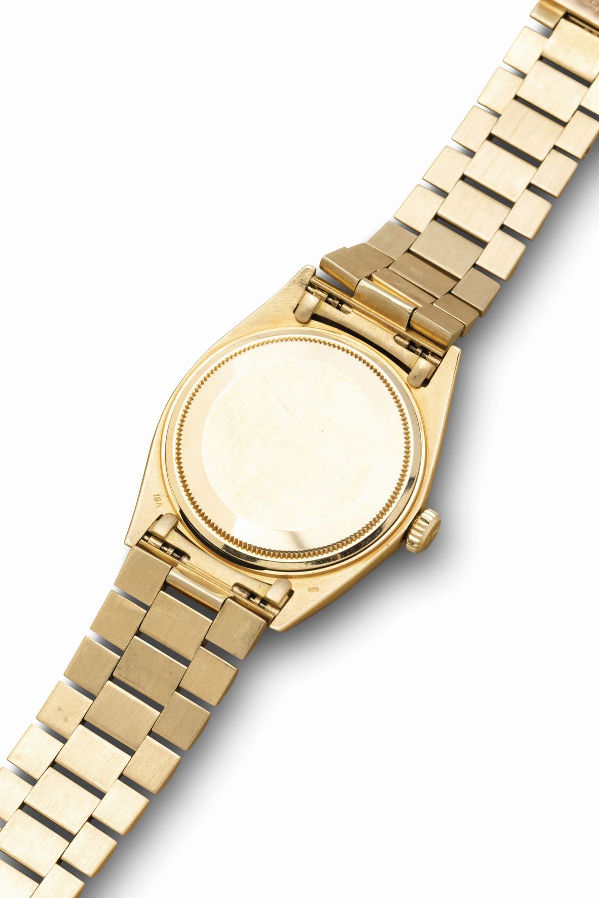 Rolex - Raro e Prezioso Daydate Ref 18338 in Oro Giallo 18k con Diamanti Incastonati sulle Anse, ...