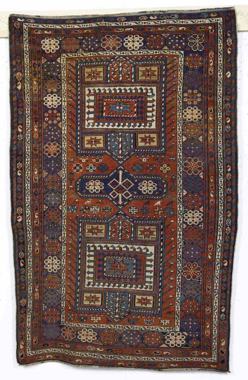 Tappeto Kazak, Caucaso fine XIX inizio XX secolo  - Auction Carpets - Cambi Casa d'Aste