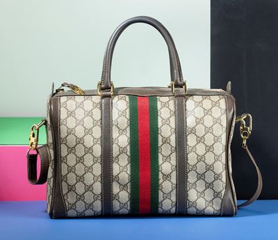 Gucci Speedy in Tela e Canvas Monogram con Tracolla, Segni di Usura, Angoli con Segni Evidenti ma...